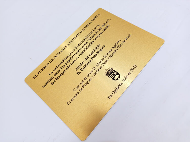 Placa de dibond o metacrilato con fondeado